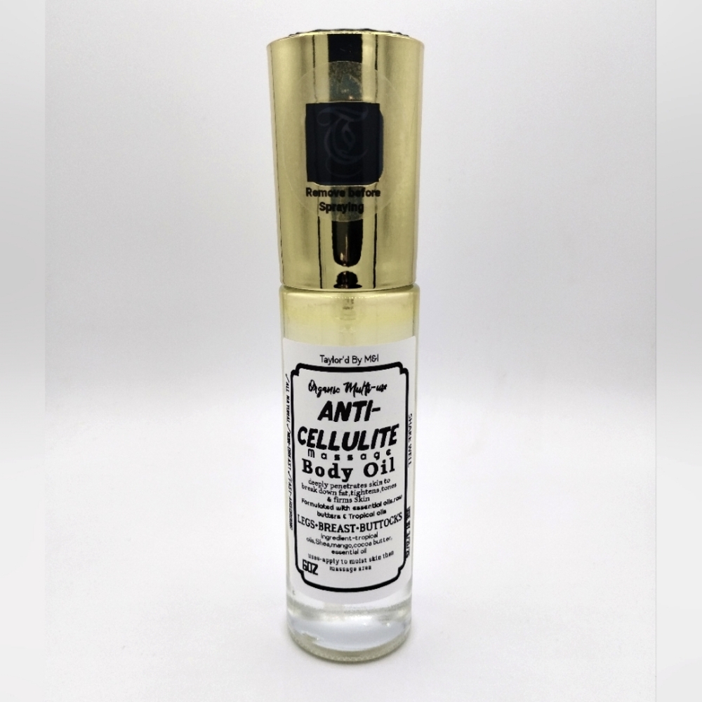 Anti-cellulite massage spray oil